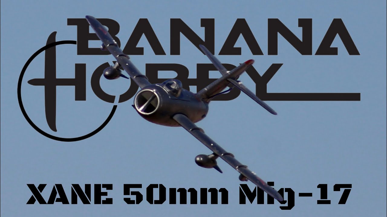 New Xane Mig-17 uncut flight footage.  Available at Banana Hobby