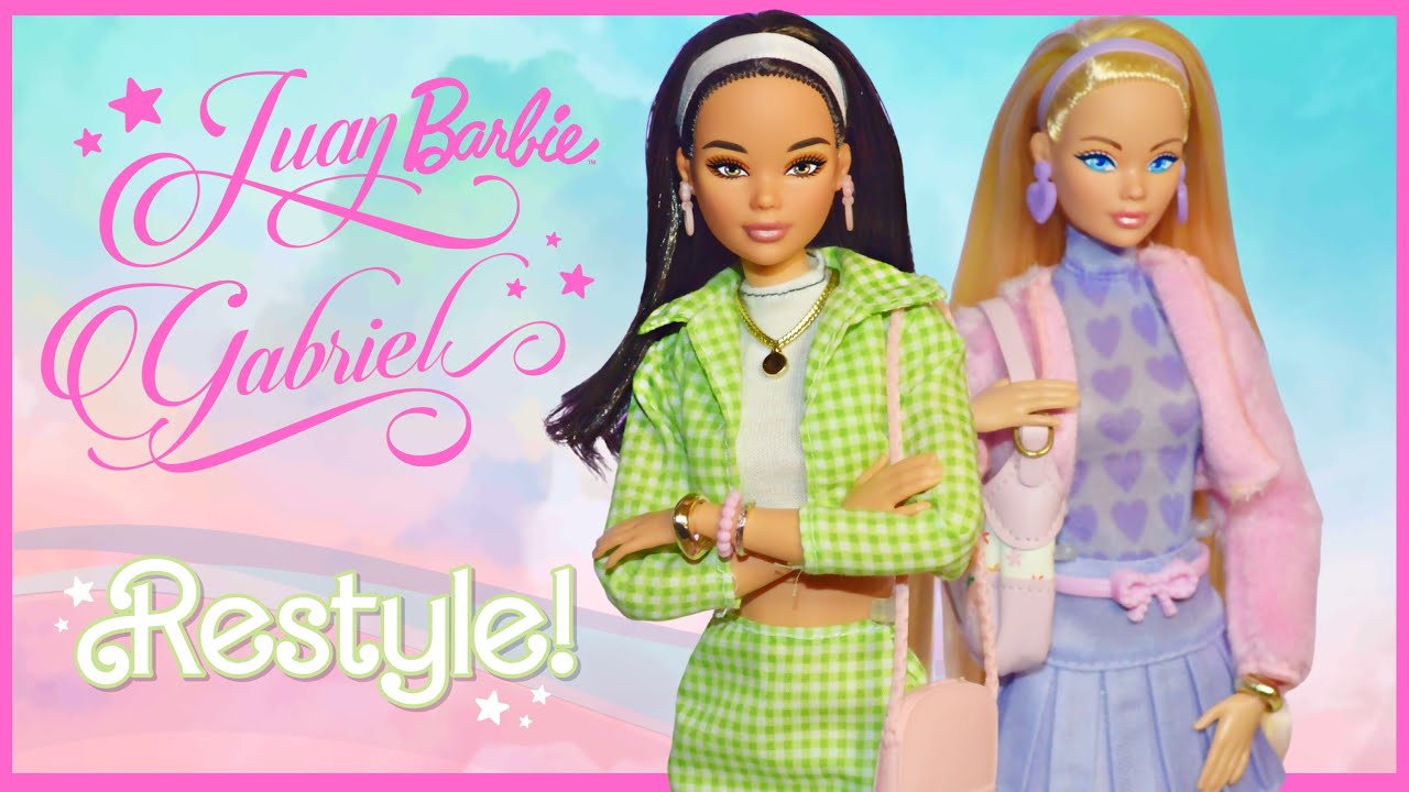 Barbie Juan Gabriel & Pink Premiere 💚 Review & Restyle!