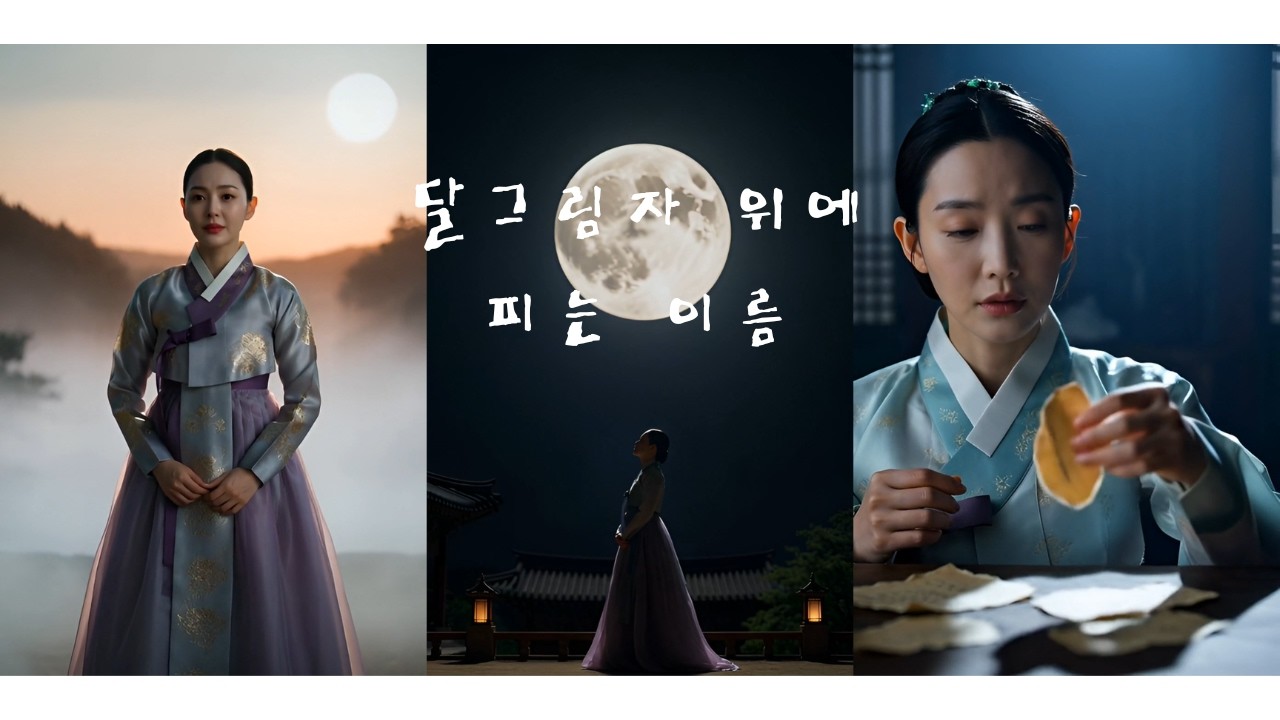 [MV][달 그림자 위에 피는 이름]  임은 떠났지만, 나는 아직 보내지 못해...#사극풍 #시네마틱 #뮤직비디오 #발라드 #aisong