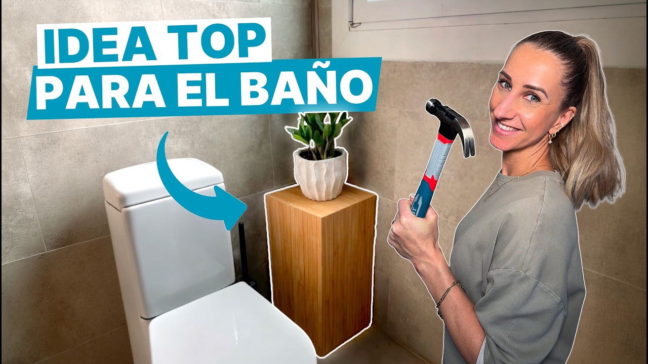 DIY hack para el baño | estantería SUPER FÁCIL #diy #bricolaje #decor