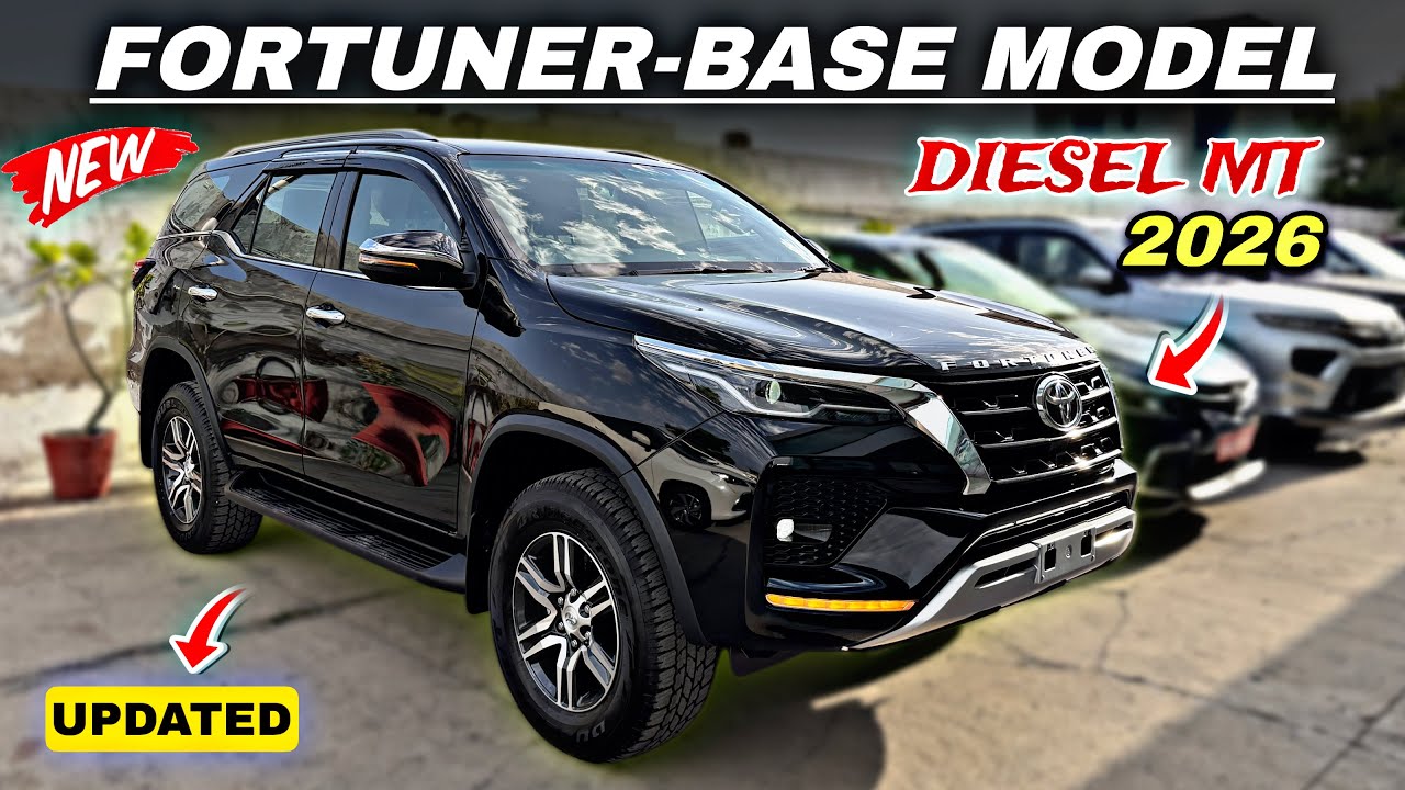 Updated❤️ Toyota Fortuner Diesel MT 2026 | Fortuner Base Model Price & Detailed Review 