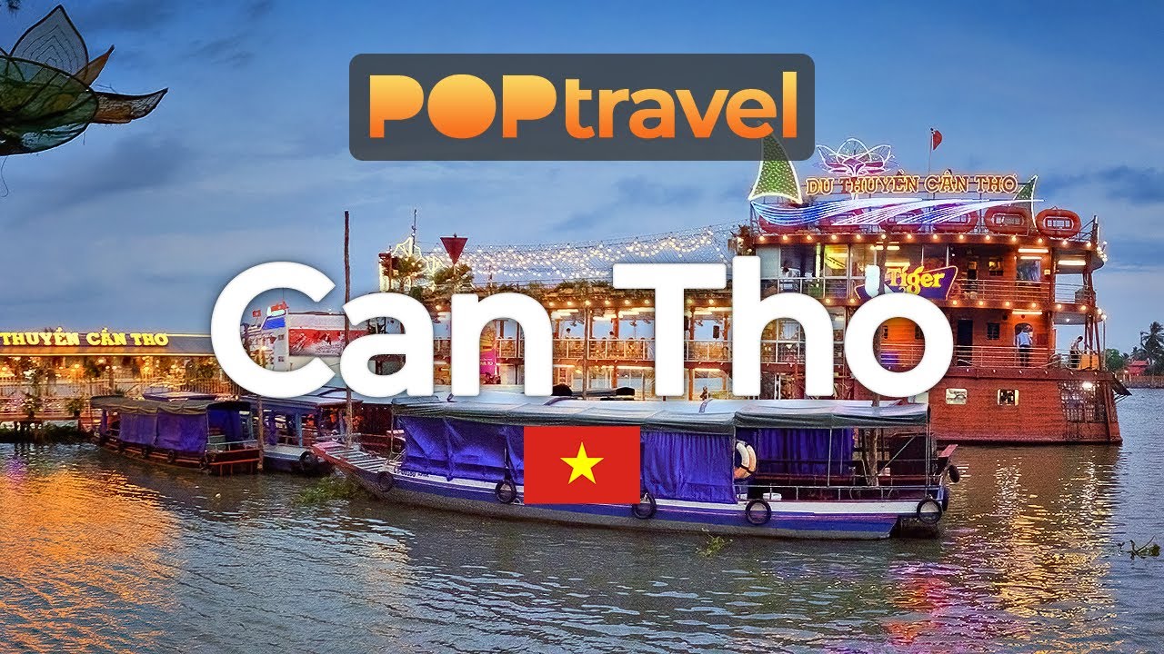Walking in Can Tho, Vietnam - Mekong River Delta - 4K