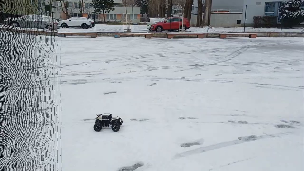 Lego 4x4 black Hornet Snow test @BuWizzBrick @buwizzplfunpagebricktechni6840 