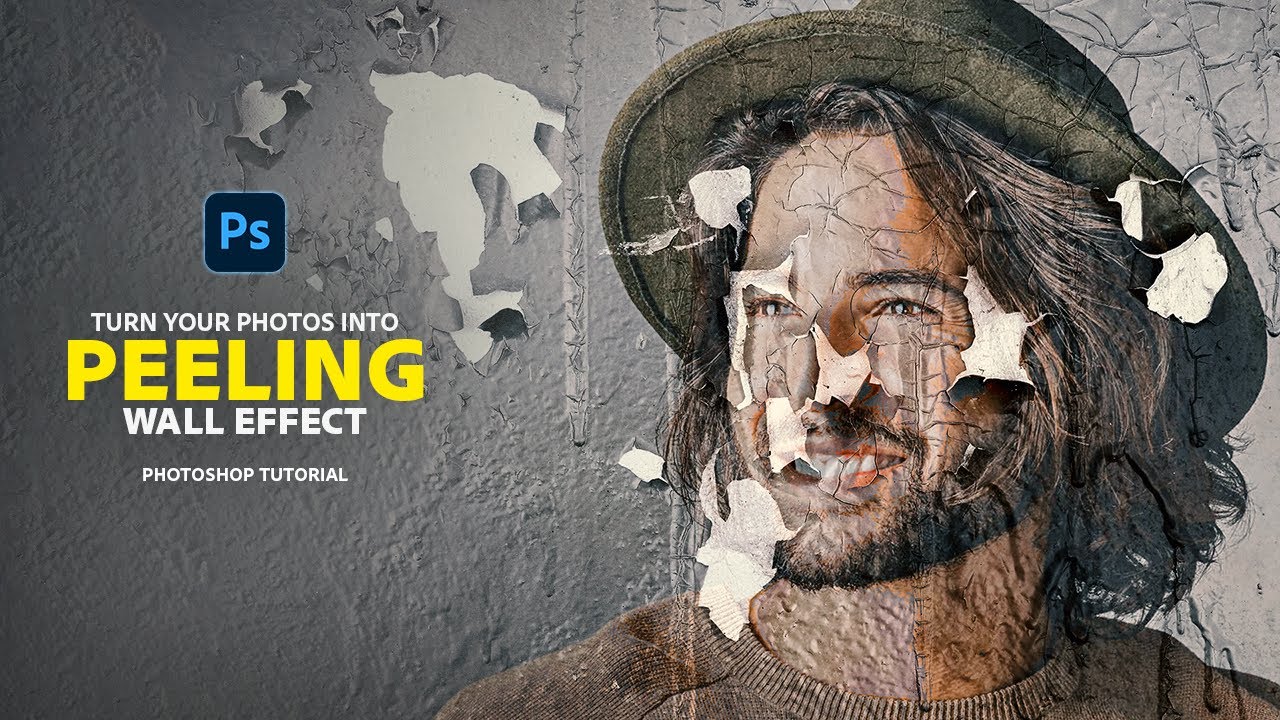 Turn your Photos Into Aged Wall Effect in Just 2 Minutes - Photoshop Tutorial