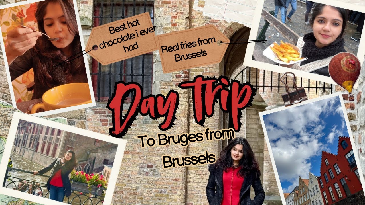 Tried the must must try Hot chocolate☕️|A day in my life in Bruges🤎|Daytrip from Brussels 🇧🇪SoloTrip