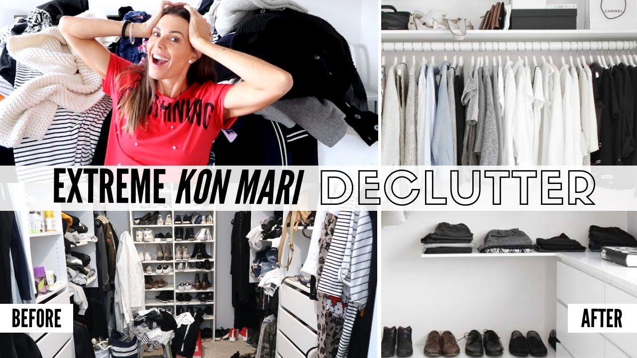 Extreme Konmari Closet Declutter 2019 | What Worked & What Didn't!