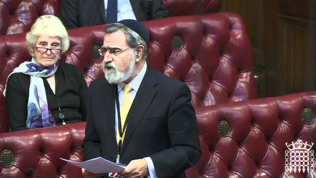 Chief Rabbi Lord Sacks speaks on Christians in the Middle East - House of Lords