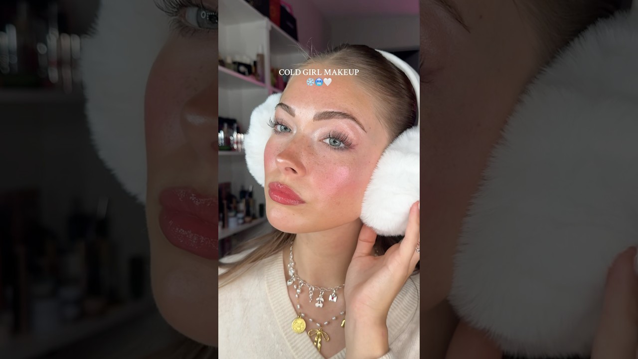 COLD GIRL MAKEUP ✨❄️🤍 