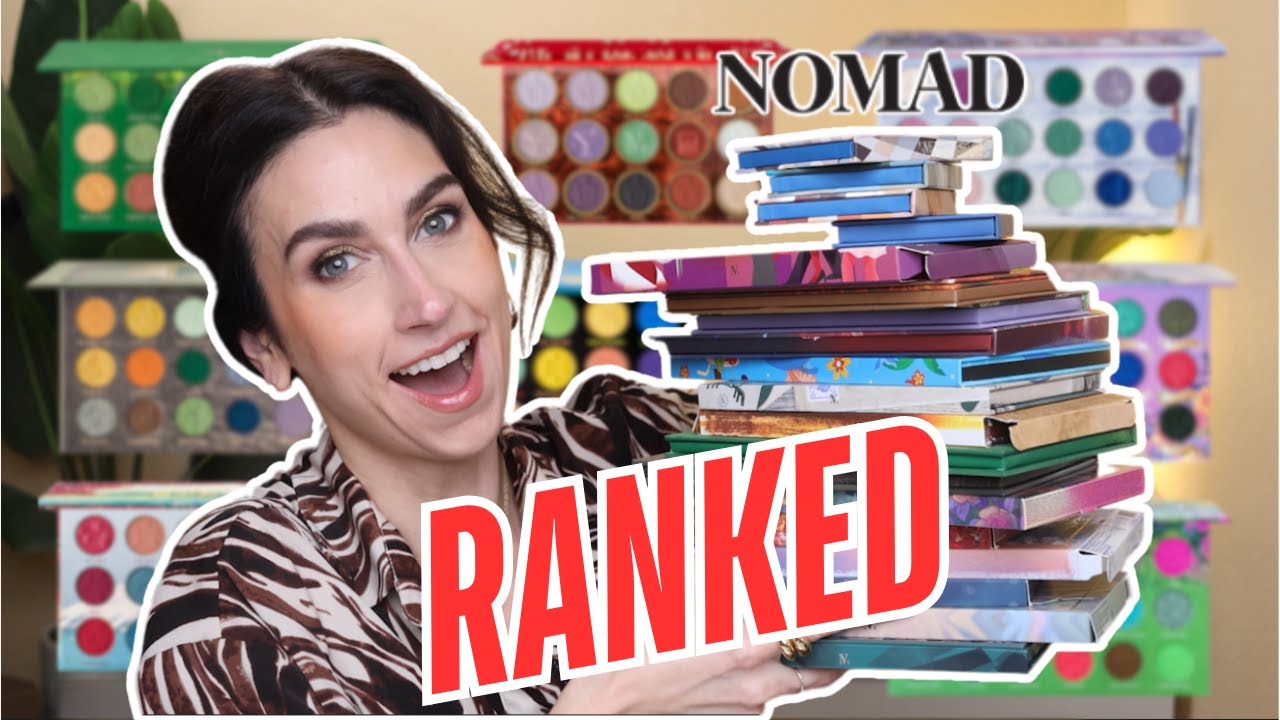 RANKING ALL OF MY NOMAD COSMETICS PALETTES FROM WORST TO BEST! 🌎 | Eyeshadow Palette Ranking 2025