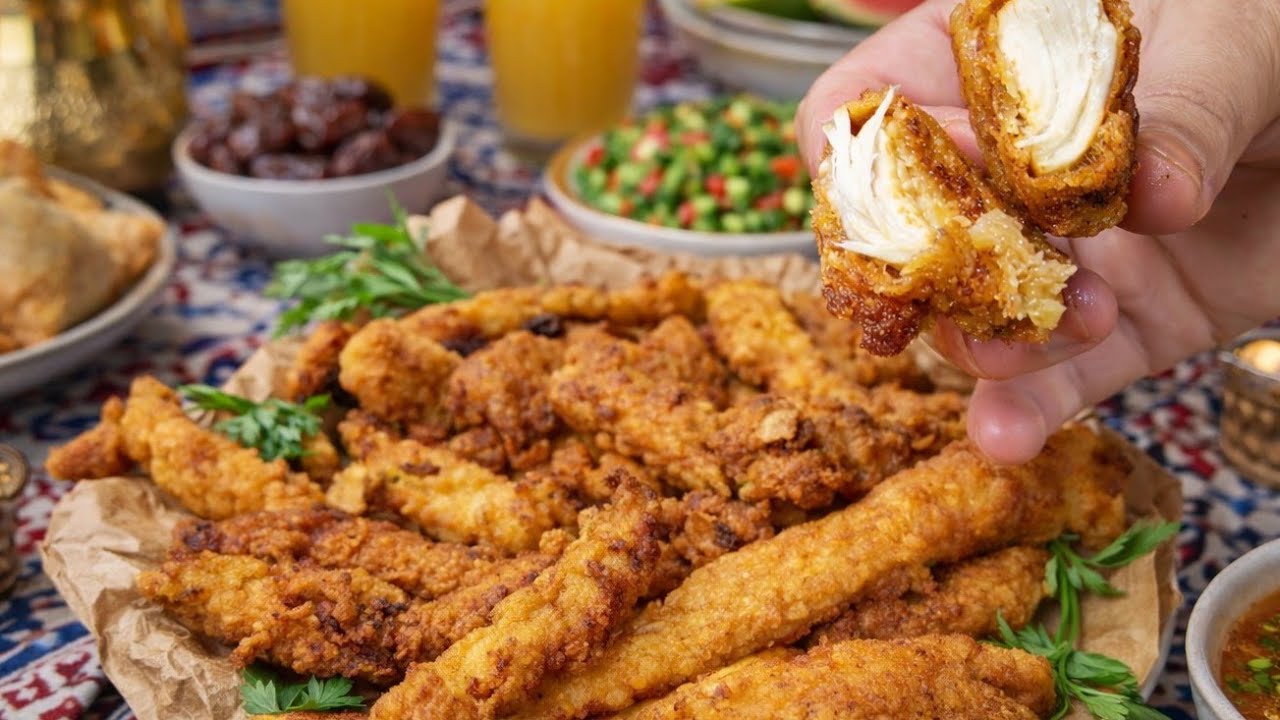 دجاج مفلي ومقرمش بحال المطاعم 🤤