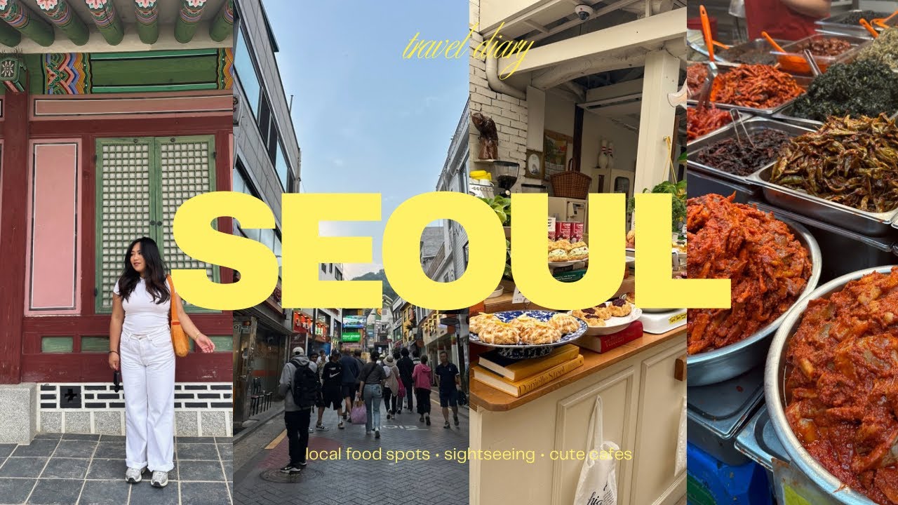 seoul vlog | local eats, cute cafes, shopping