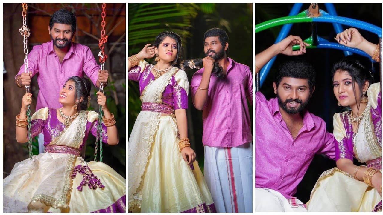 Pandianstore Kannan Aishwarya new couple photoshoot pics | saravananvickram Vjdeepika 😍