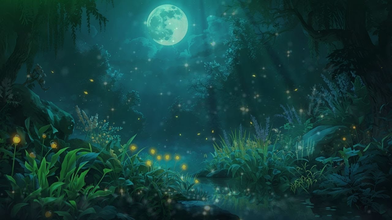 ✨🌕✨Mystical Moonlit Garden &bull; 3 HOUR Magical Ambient Music & Night Nature Sounds for DEEP chill