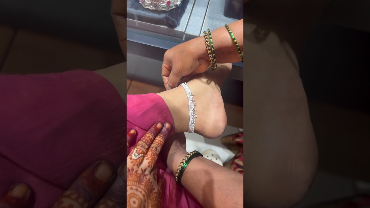 Mini vlog # 13 Silver Anklet Shopping #minivlog #kannadavlogs #shortsfeed #viralvlogs