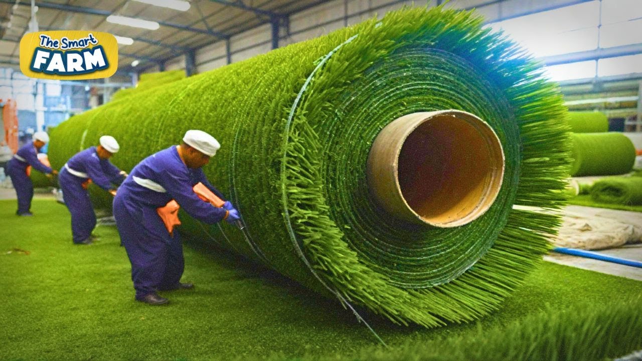 AMAZING Artificial Grass Technology: How Fake Grass is Made