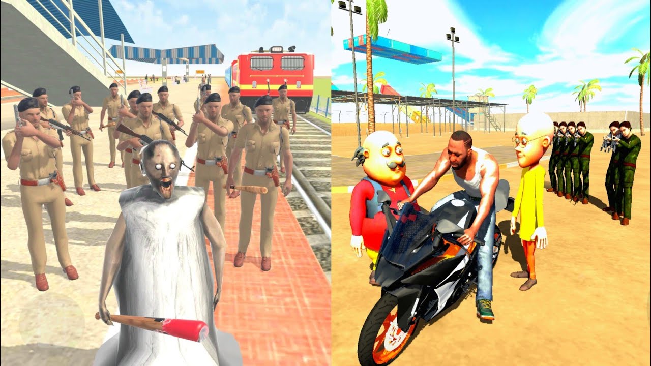 💥ইন্ডিয়ান বাইক সিটিতে হামলা করলো গ্রেনী 🧟 Police Games | Indian Bike Driving 3D