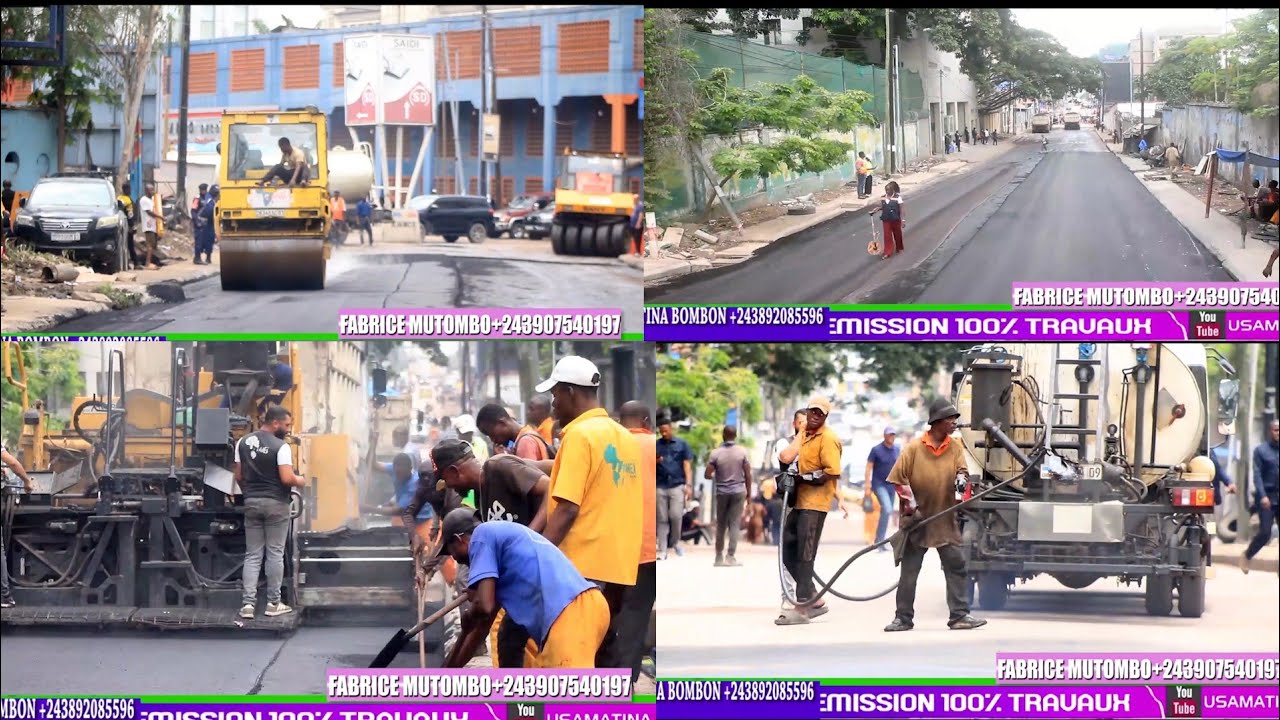100%TRAVAUX FATSHI BETON AZONGISI GOMBE YA SIKA NA FLAMBEAU VERS GAR CENTRAL