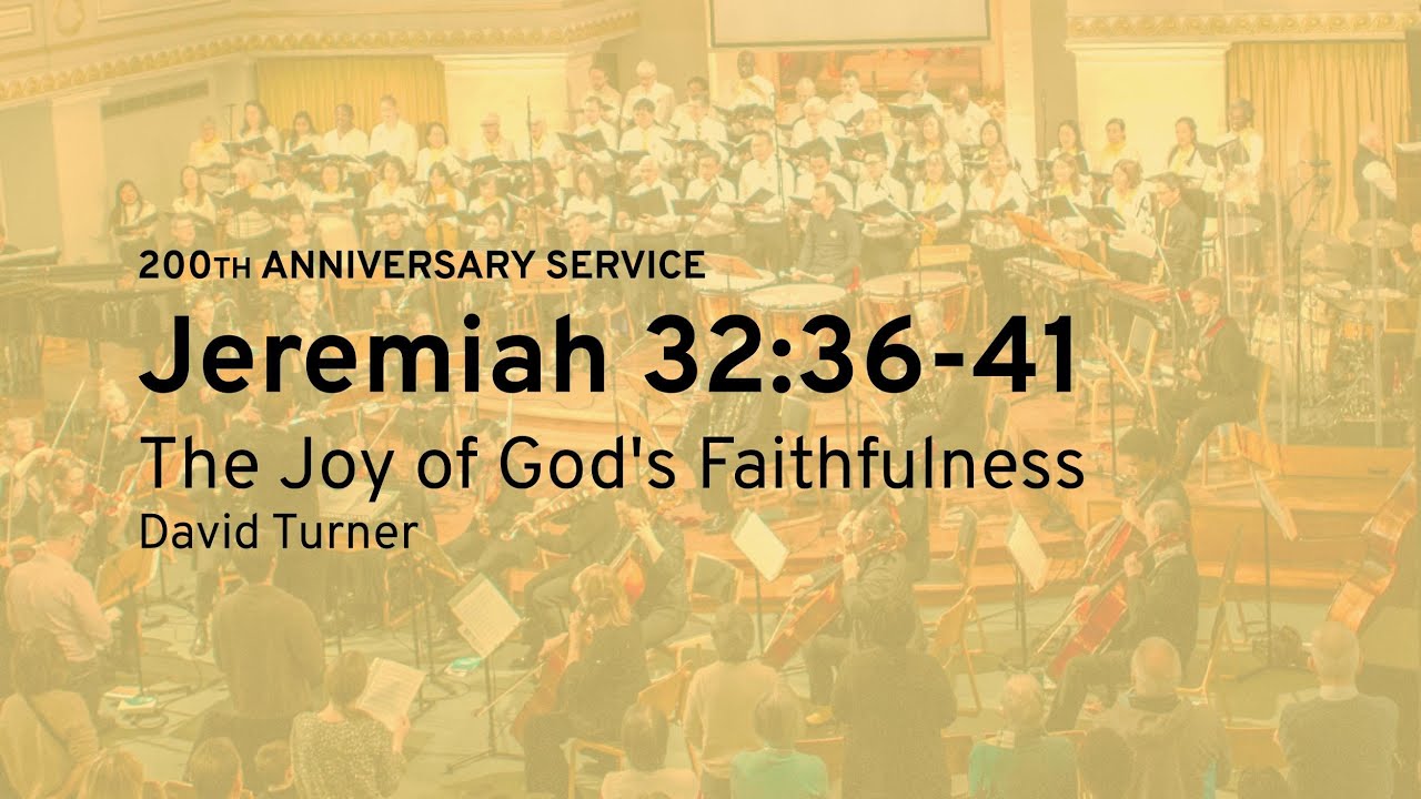 Sunday Morning Sermon: The Joy of God's Faithfulness (24 November 2024) | 200th Anniversary