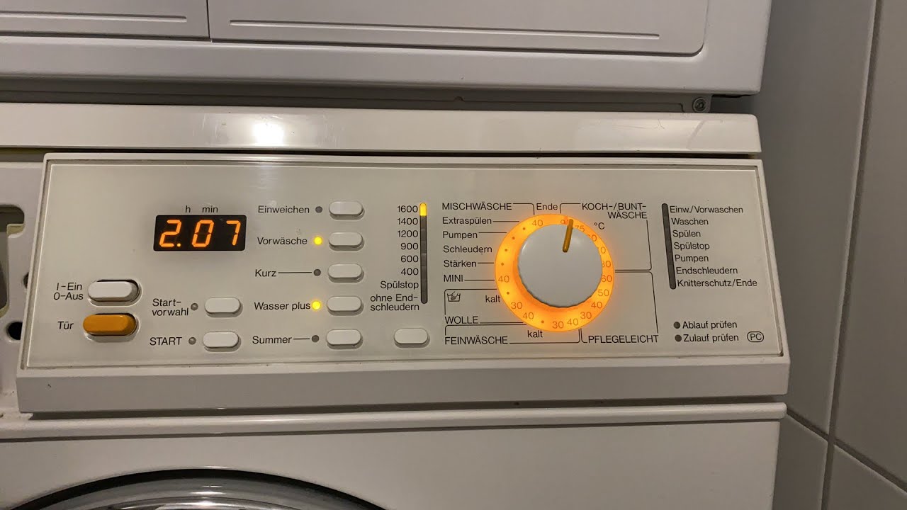 Miele NOVOTRONIC W 985 WPS Waschmaschine |Kochwäsche95c LIVE