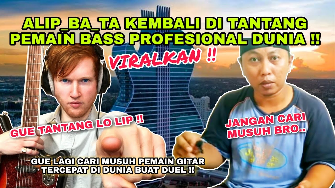 ALIP BA TA DI TANTANG DUEL PEMAIN BASS TERCEPAT DI DUNIA ‼️