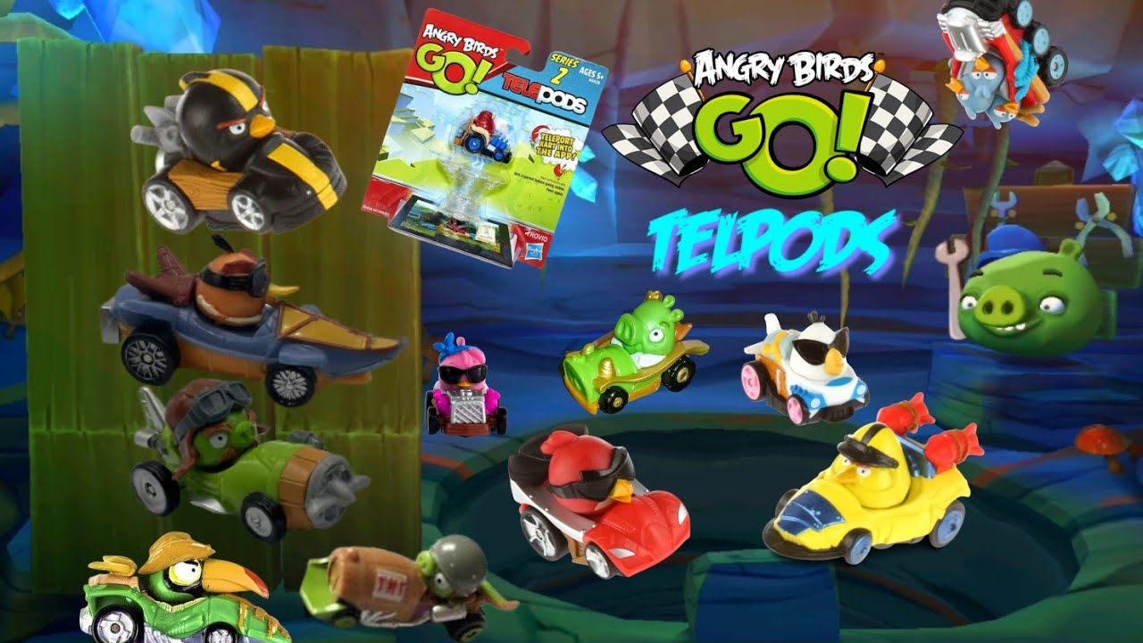 Using all my Angry Birds Go! Telepods on the old version!!