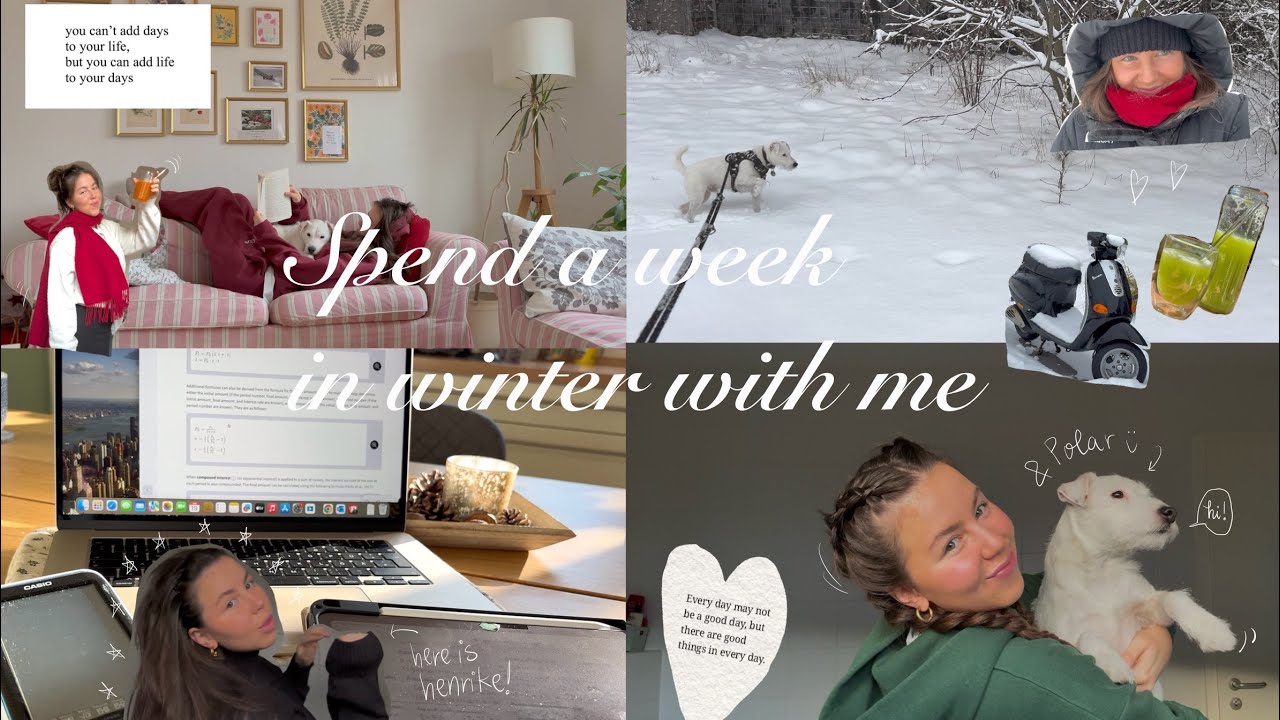 A week in winter vlog: long walks, studying, tennis lessons & events 