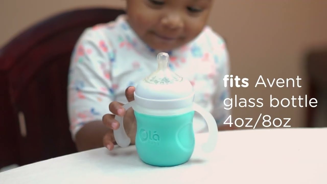 Olababy Silicone Sleeve for Avent Natural Glass Baby Bottles