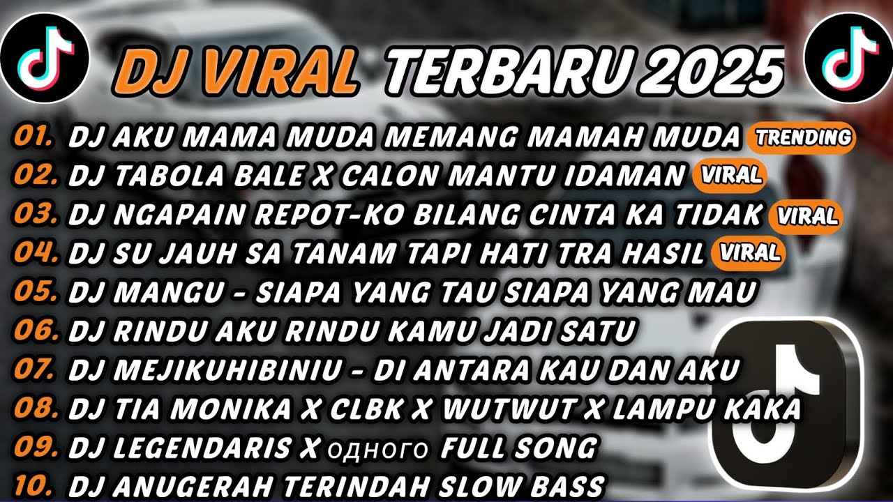 DJ TIKTOK TERBARU 2025 - DJ AKU MAMA MUDA MEMANG MAMAH MUDA🎵DJ TABOLA BALE X CALON MANTU🎵FULL ALBUM