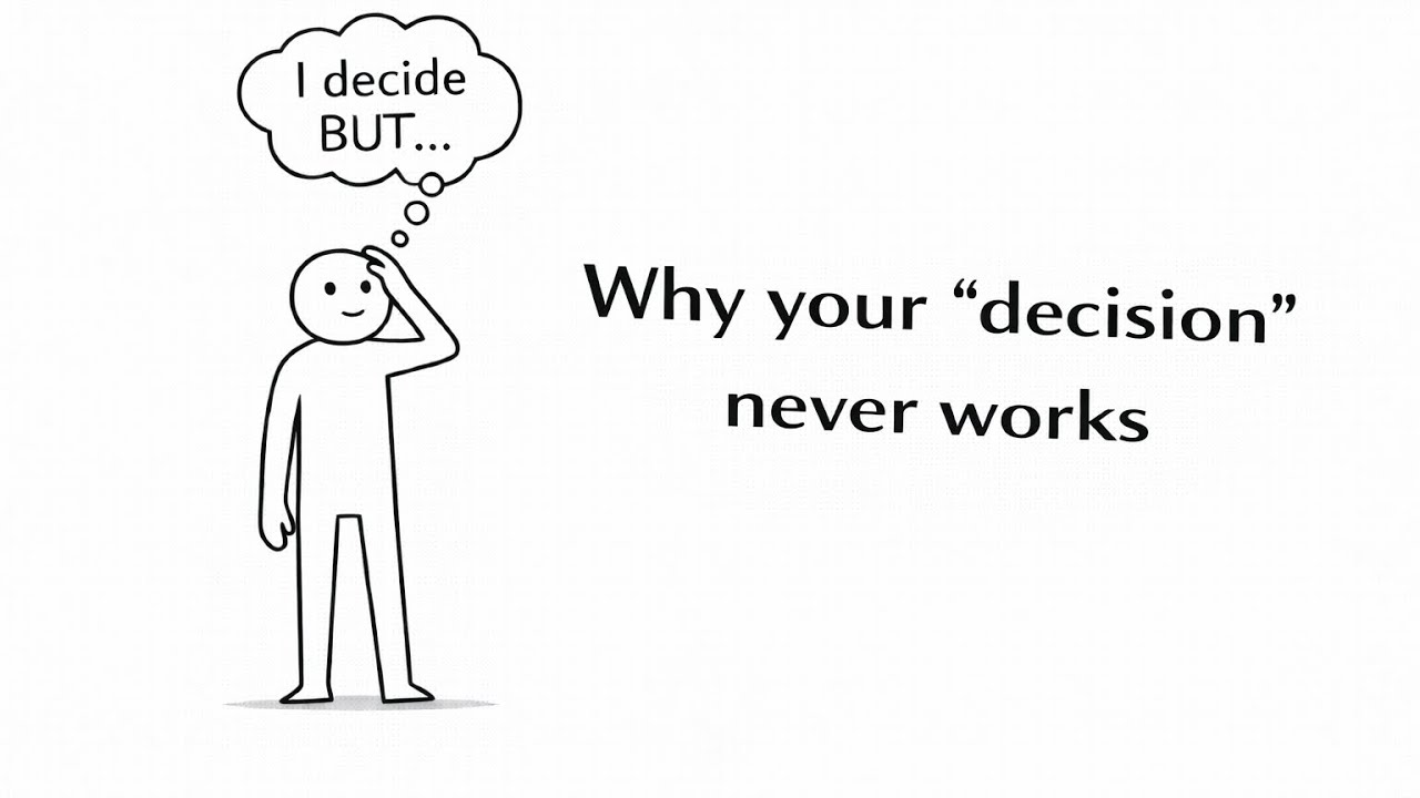 Why your decision isn&rsquo;t real - it&rsquo;s bullshit #identityshift #selfconcept #realitycreation 