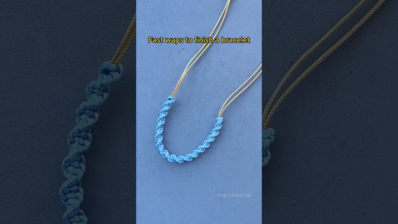 Fast and simple closure techniques for macrame bracelets #diy #bracelet #macrame