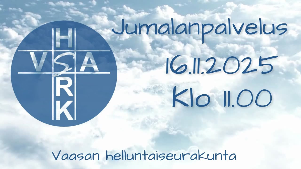 Jumalanpalvelus, 16.11.2025 klo 11