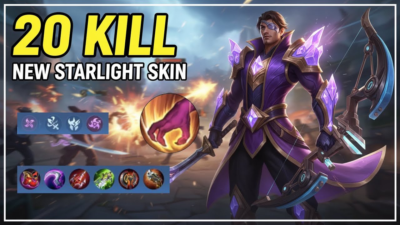 Yi Sun-Shin Azure Sentry, New Starlight Skin Gameplay ~ MLBB