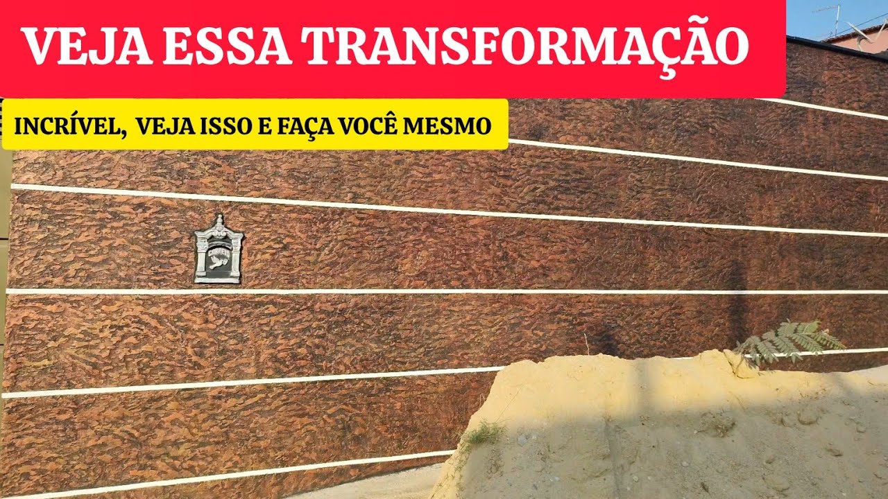 Textura feita com argamassa e pintura decorativa faça isso no lugar do reboco  | Pintura METALIZADA