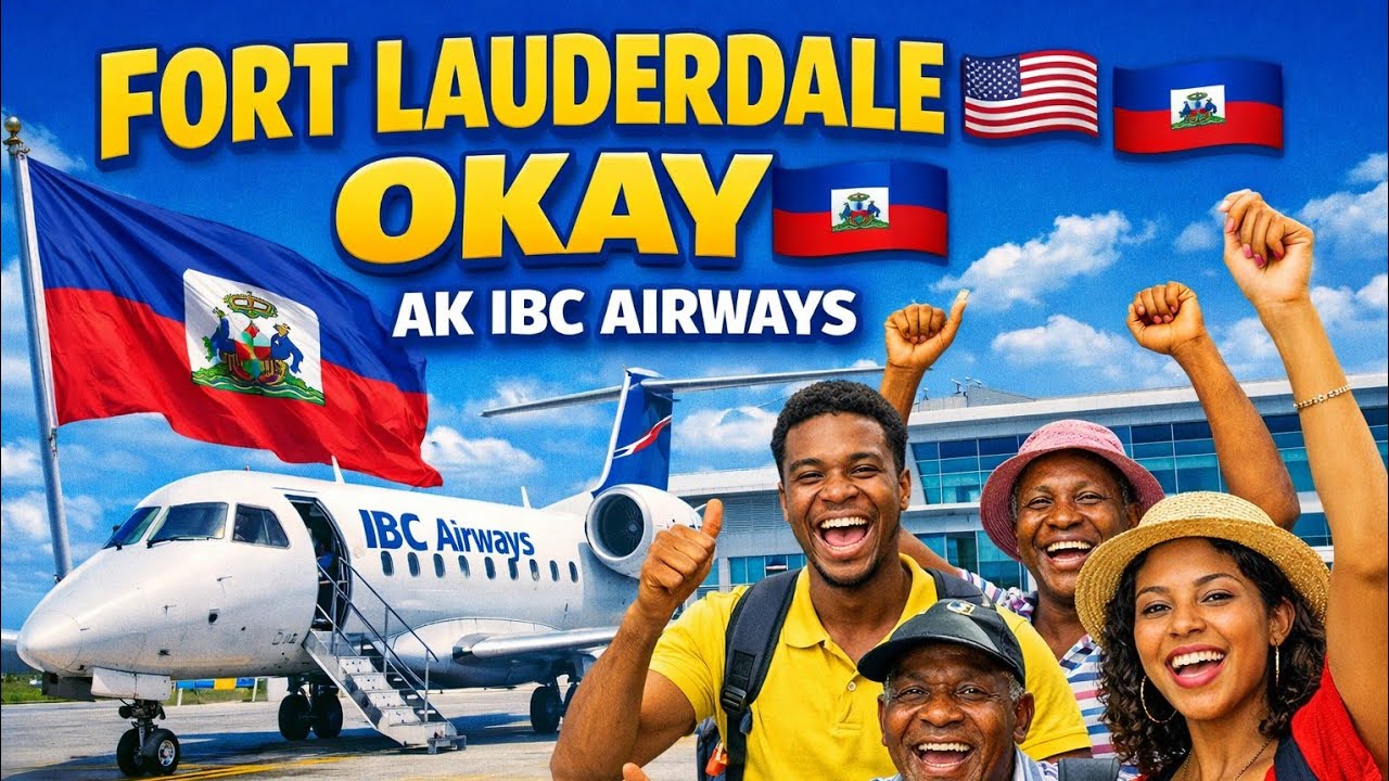  FORT LAUDERDALE ➜ OKAY 🇺🇸🇭🇹IBC AIRWAYS VALIDÉ 98 % SERVIVE HAÏTI 🇭🇹✅️