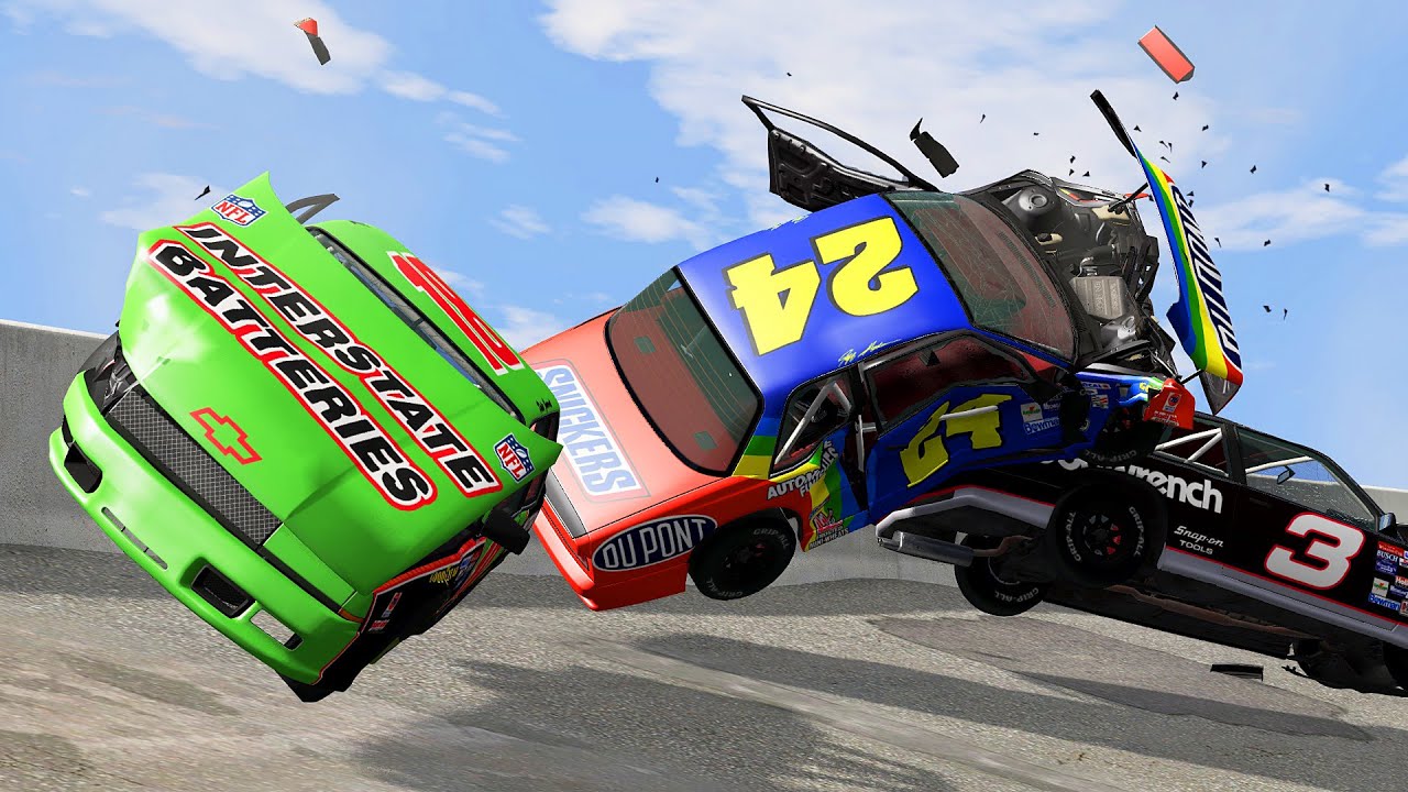 NASCAR Racing Crashes #46 | BeamNG Drive