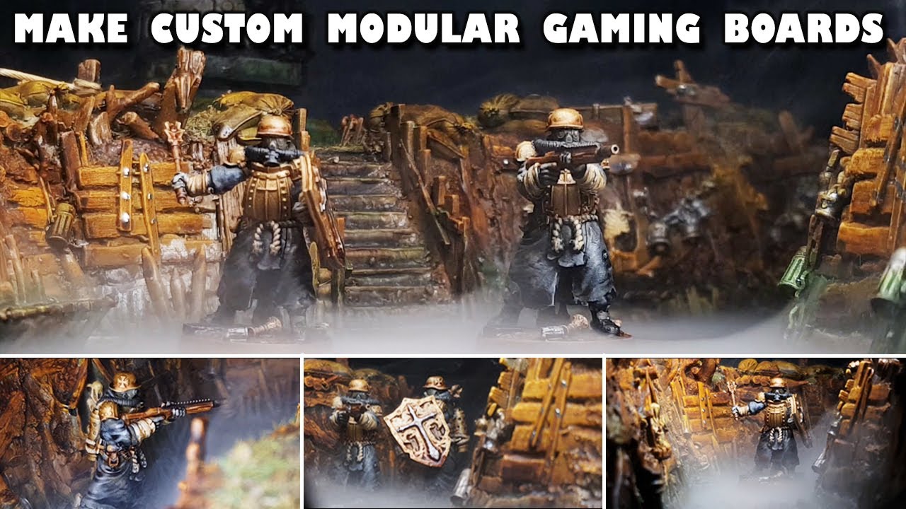 How to build a Modular Grimdark Trench Gameboard || Warhammer 40.000 || Necromunda || Ruined City ||