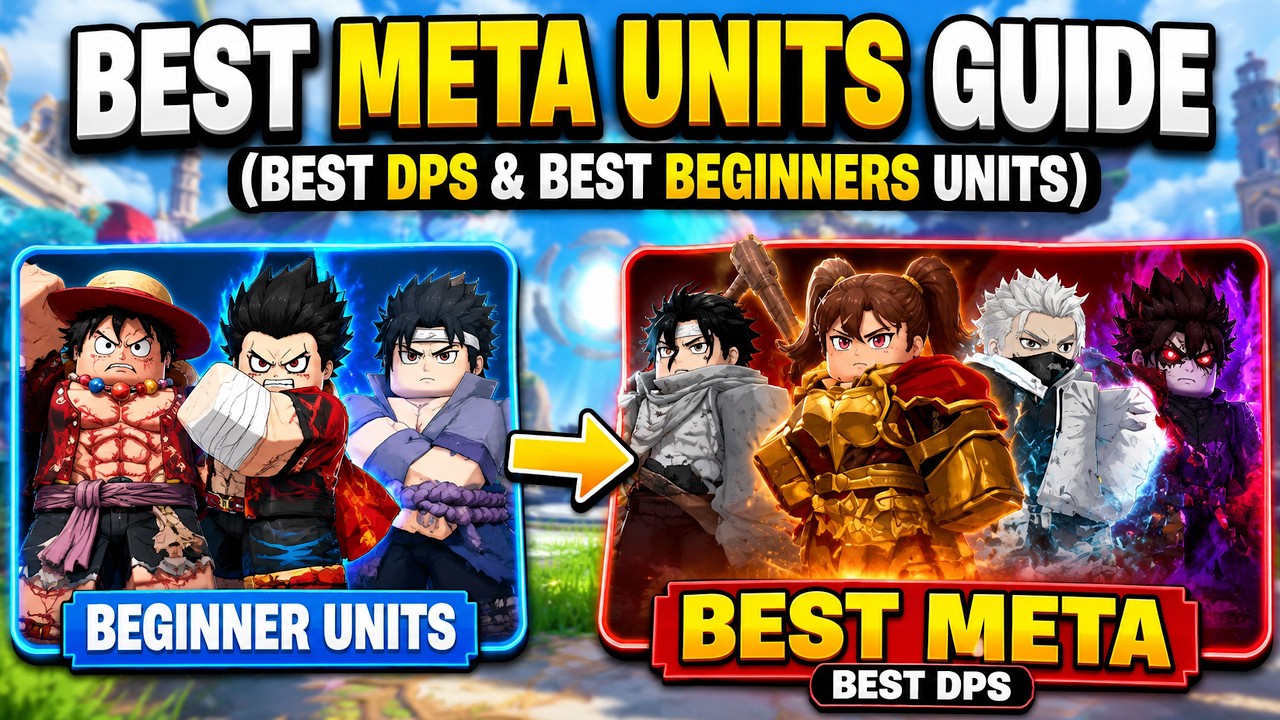 BEST META UNITS GUIDE (BEST DPS & BEST BEGINNERS UNITS) in ANIME EXPEDITIONS Roblox