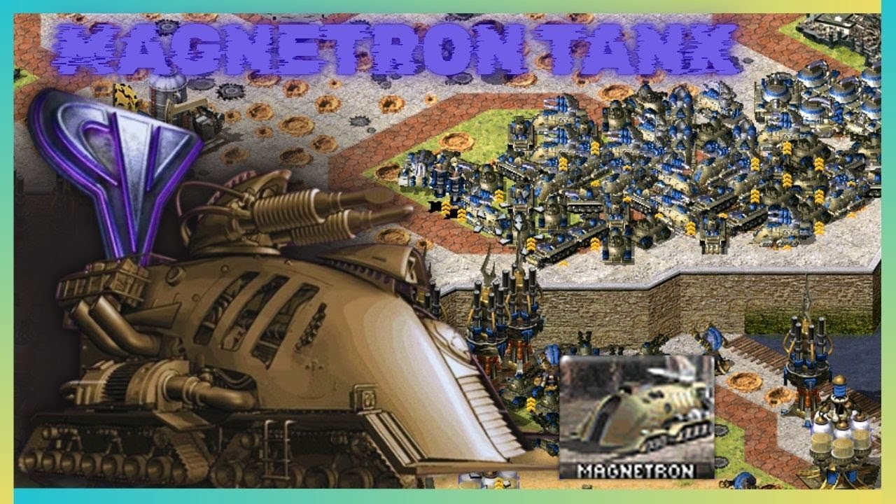 Red Alert 2 Yuri's Revenge | Brutal AI 1 - 4 | Yuri Magnetron Tank