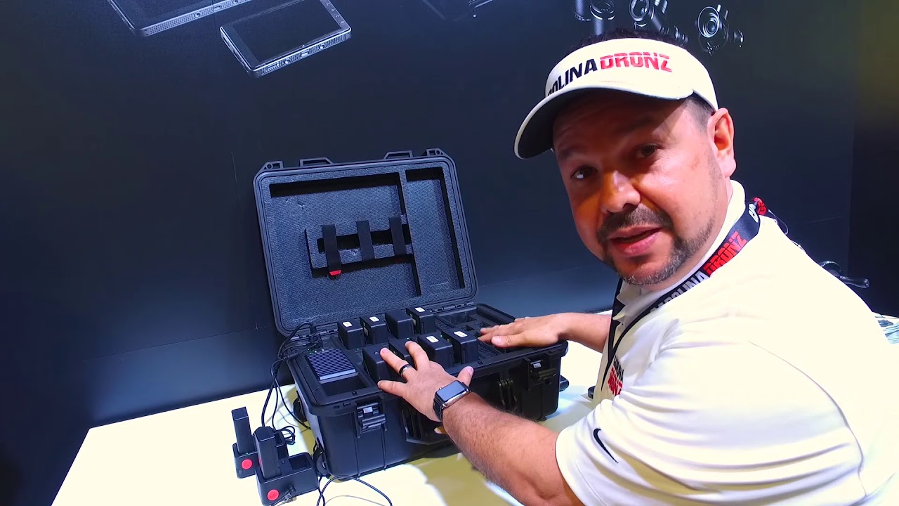 DJI Inspire 2, M200 Charging Station at NAB 2018