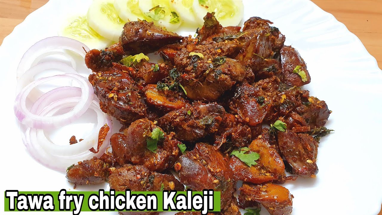 Tawa Fry Chicken Kaleji🔥Easy quick and delicious smell free chicken liver recipe❤️By Zaika-e-Lucknow
