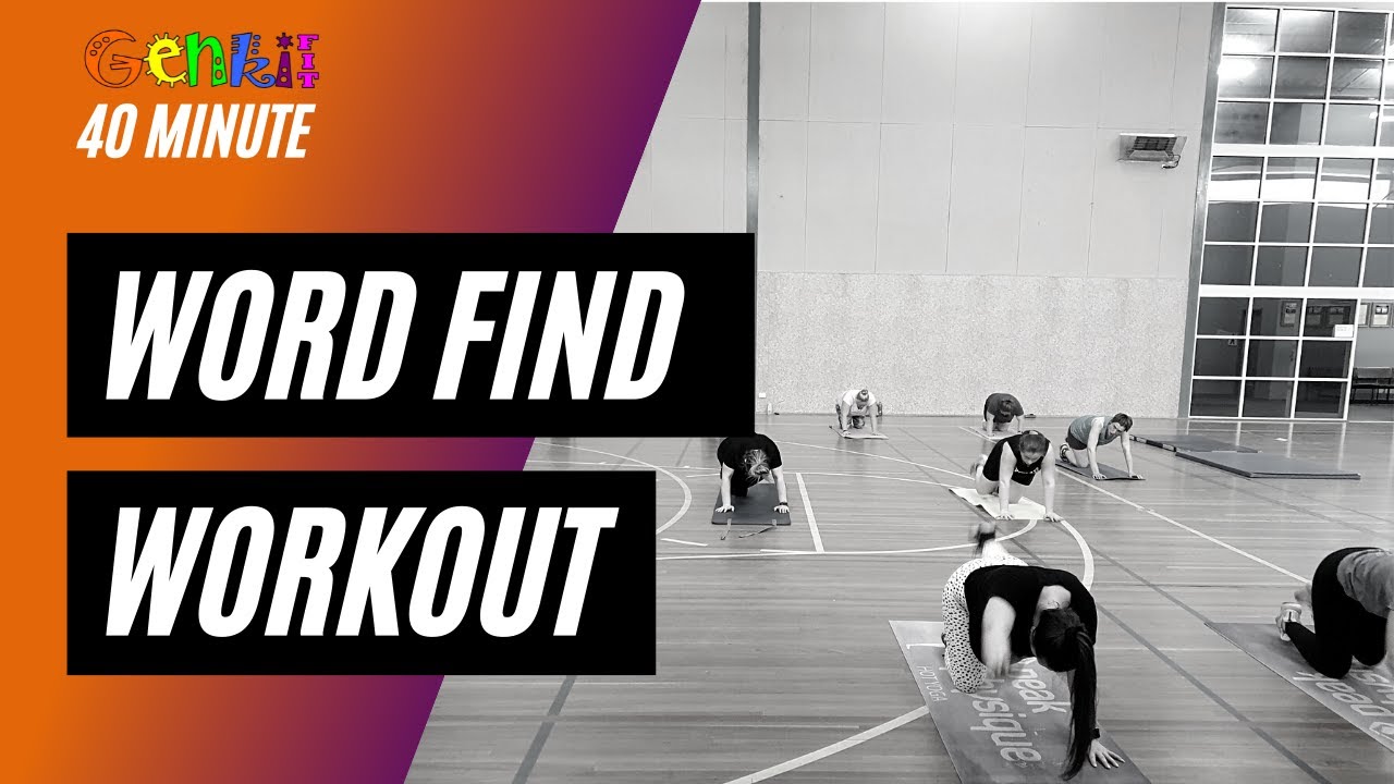 Word Finder Bootcamp Workout Genki Fit