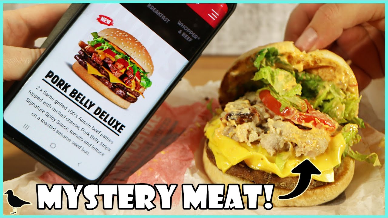 Hungry Jack's Pork Belly Deluxe Burger Review! | Birdew Reviews