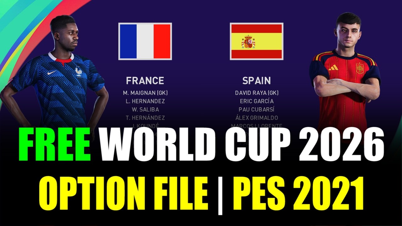 Бесплатный патч/Option File Чемпионата мира 2026 | PES 2021 | PC PS4 PS5