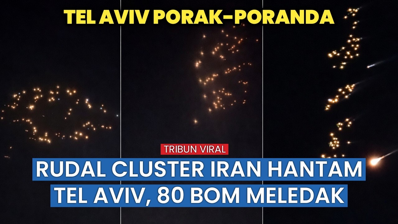 IRAN TEMBAKKAN RUDAL CLUSTER CANGGIH BISA LEPASKAN 80 BOM DARI UDARA