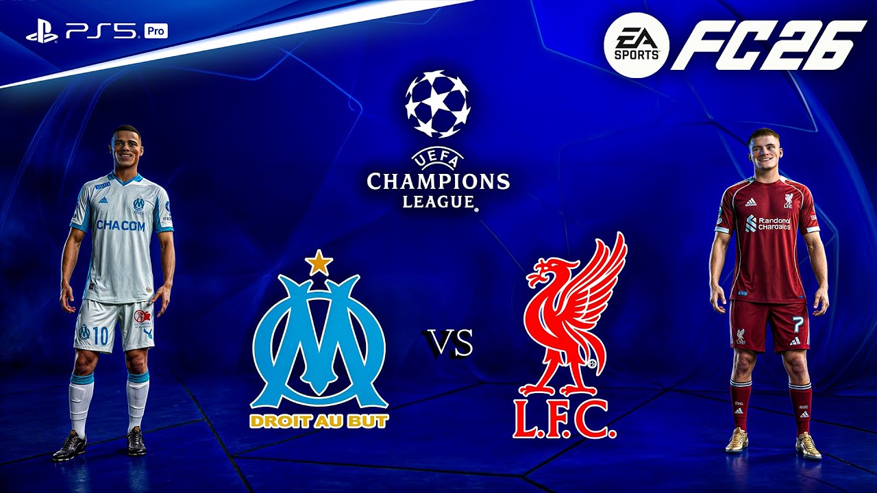 FC 26 - Marseille vs. Liverpool - UEFA Champions League 25/26 Full Match | PS5™ Pro [4K60]