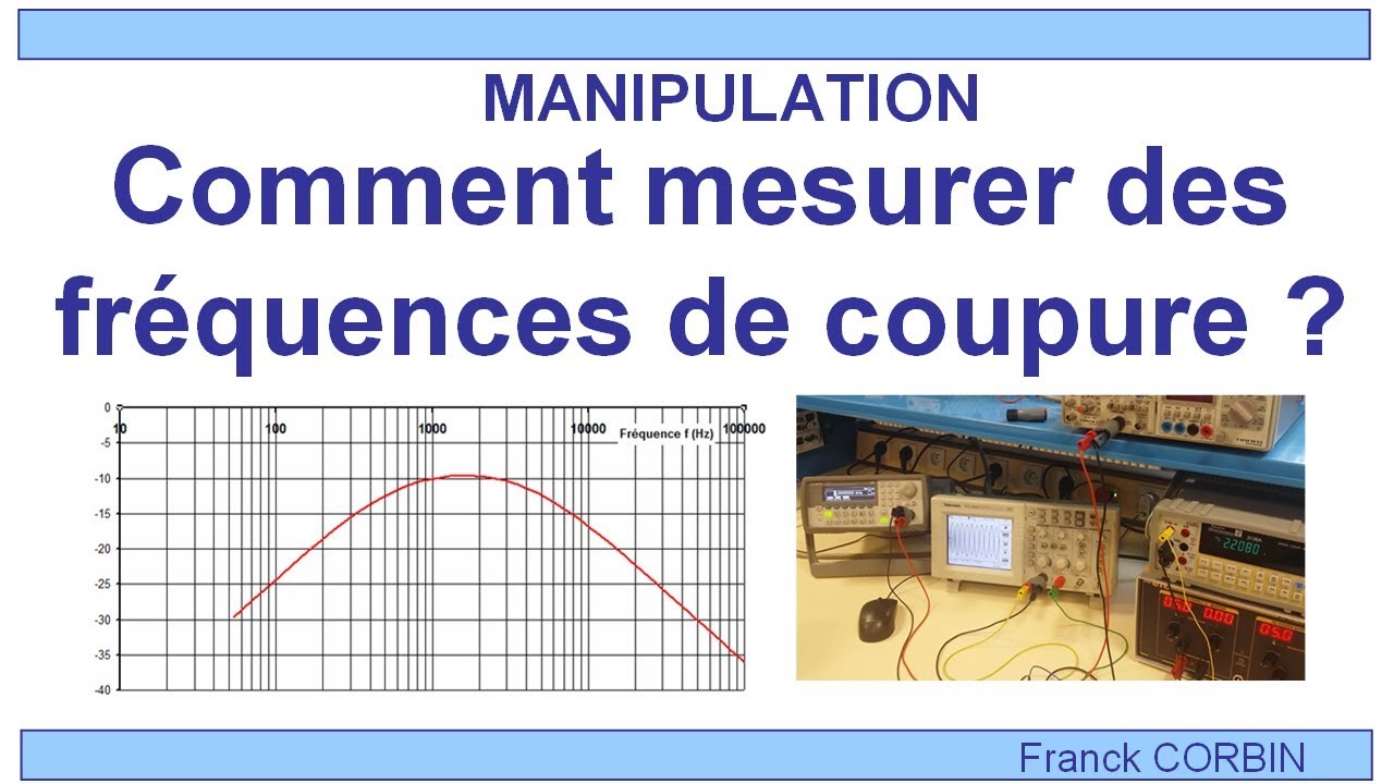 Mesure de fréquences de coupure d'un filtre (BTS TPIL)
