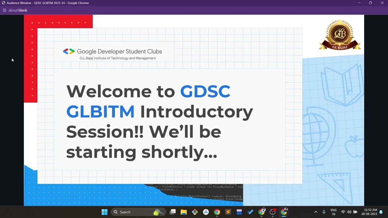 GDSC Introductory Session 2023-24 Tenure