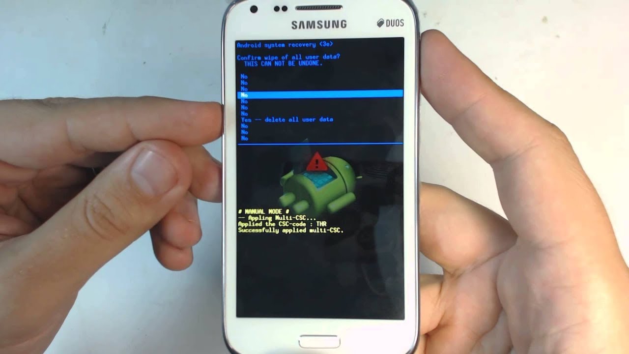 Samsung GT- i8268 hard reset