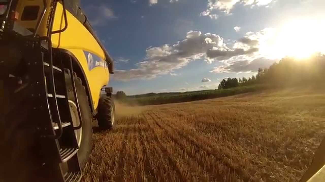 Cosecha 2014 New Holland CR 9060 CX 820 Combine Harvester