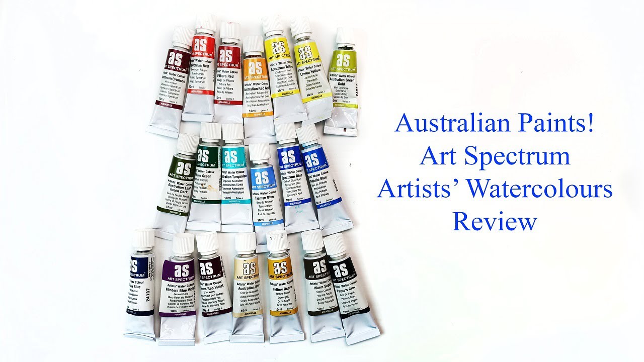 Australian Paints! Swatching & Review of Art Spectrum Artists' Watercolours, plus painting Uluru!